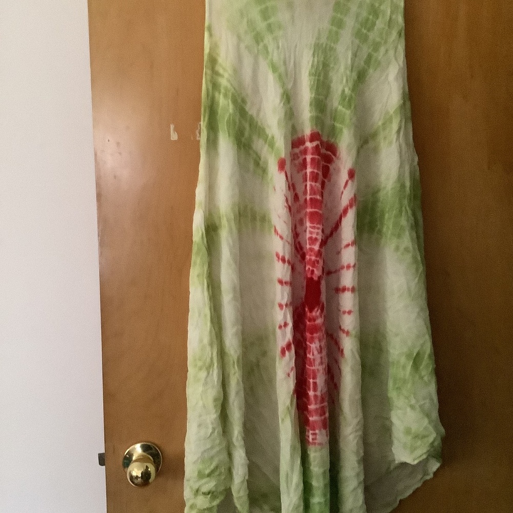 Beach by Exist Multicolor Tie Dye Sleeveless Swim Cover Up Dress Free Size